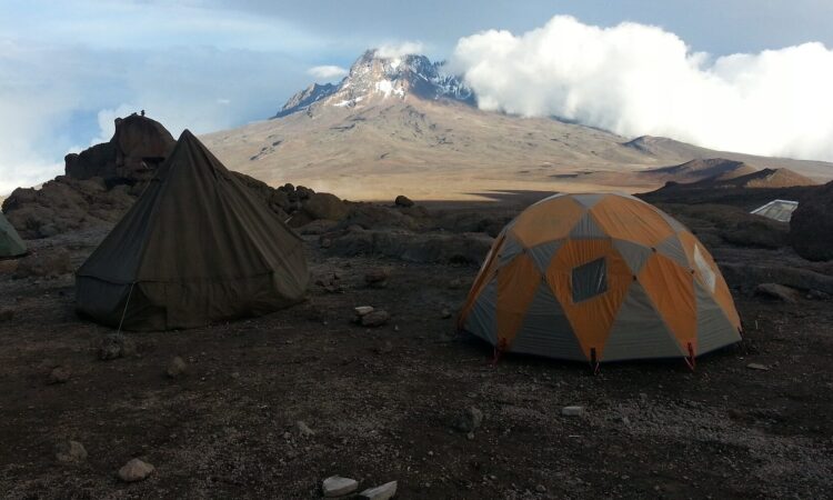 The Barafu Hut Camp on Kilimanjaro Mountain