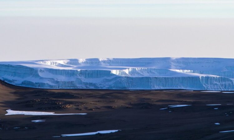 The Credner Glacier of Kilimanjaro Mountain in Tanzania