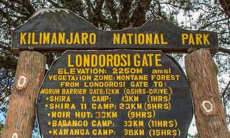 The Londorossi Gate of Mount Kilimanjaro National Park
