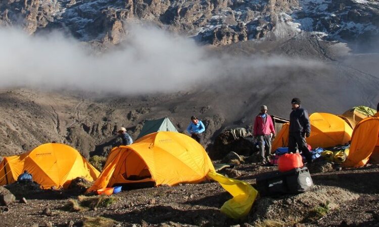 The Third Cave Camp (Campsite) of Mount Kilimanjaro